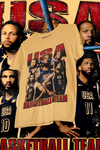 USA GOLD 24 - shirt design, Bootleg tees design, ready to print, Printable design basketball, 90s, DTF,DTG,300 DPI