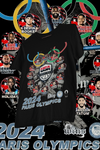USA GOLD RINGS 24 PARIS - shirt design, Bootleg tees design, ready to print, Printable design basketball, 90s, DTF,DTG,300 DPI