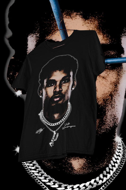 WEMBY BIG FACE - shirt design, Bootleg tees design, ready to print, Printable design basketball, 90s, DTF,DTG,300 DPI