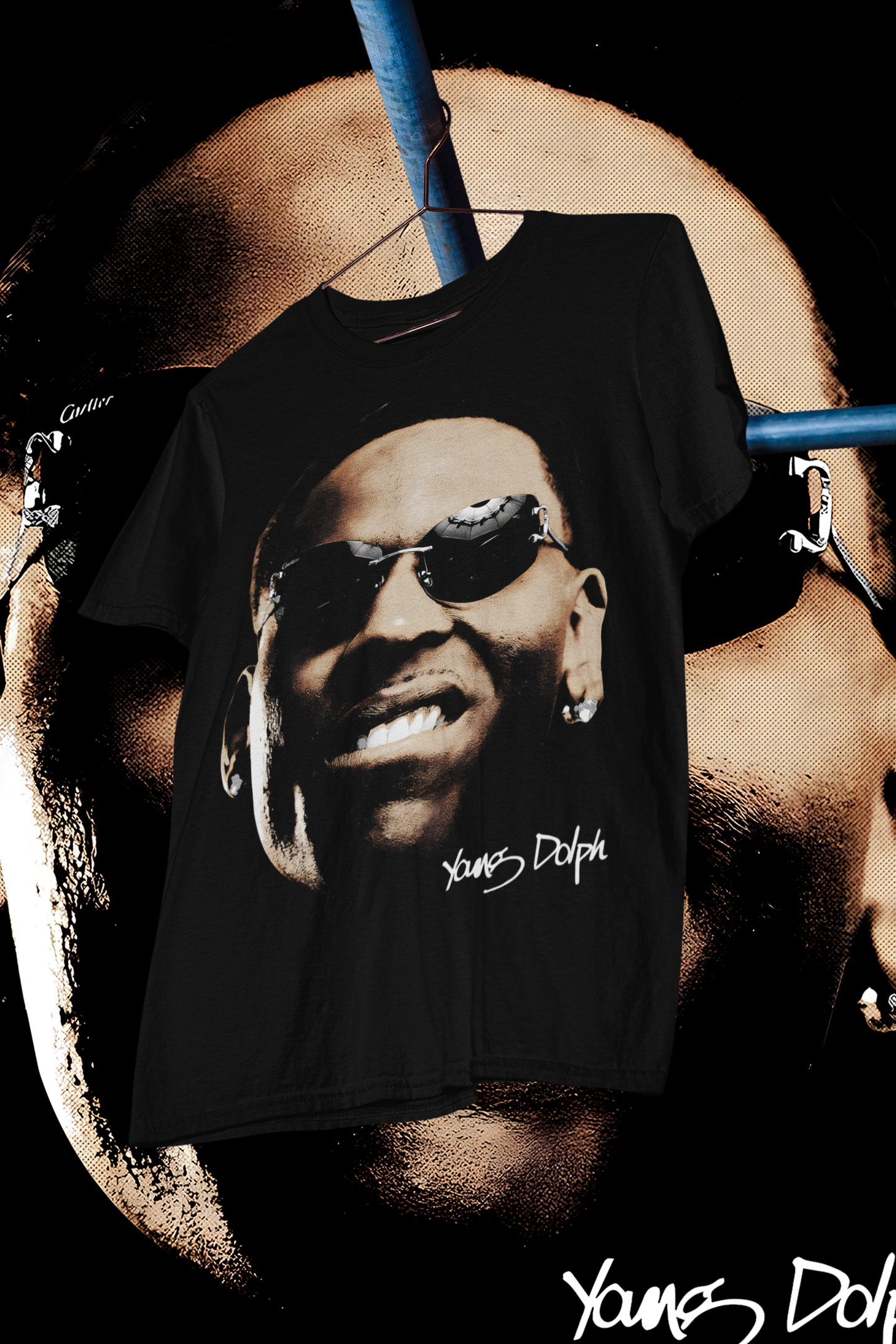YOUNG DOLPH BIG FACE- shirt design, Bootleg tees design, ready to print, Printable design basketball, 90s, DTF,DTG,300 DPI