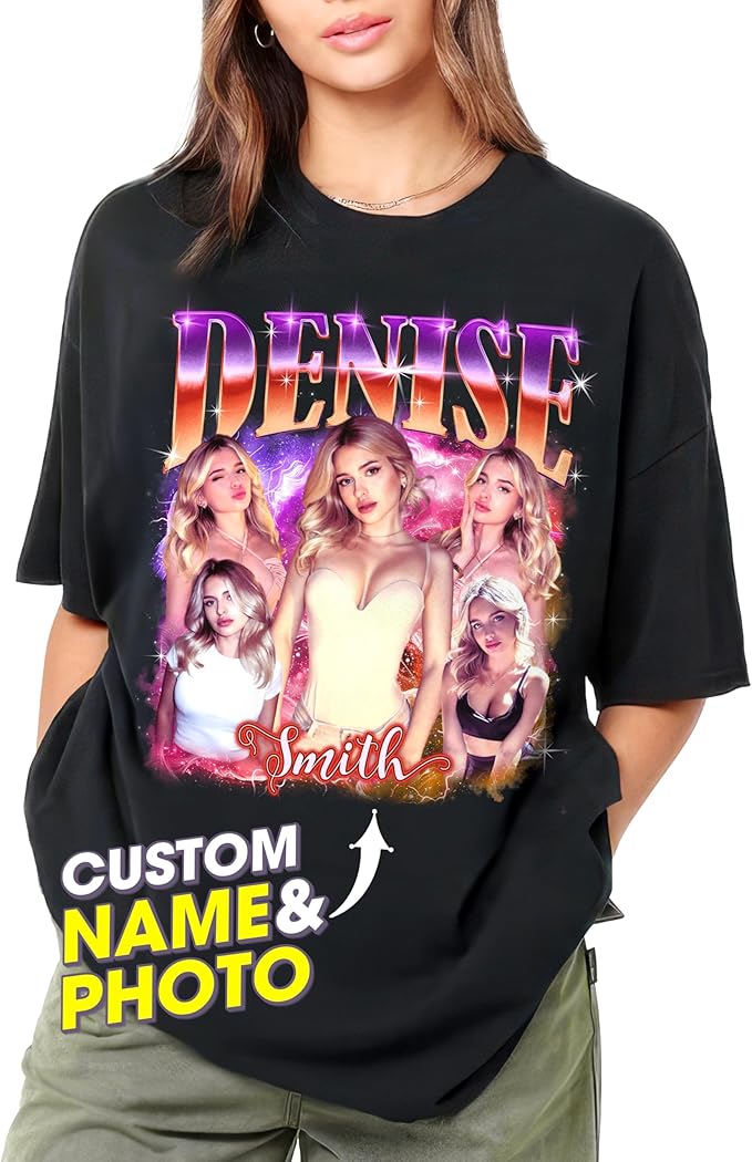 Custom Vintage Bootleg T Shirt | Custom T Shirt | Custom Big Face T Shirt